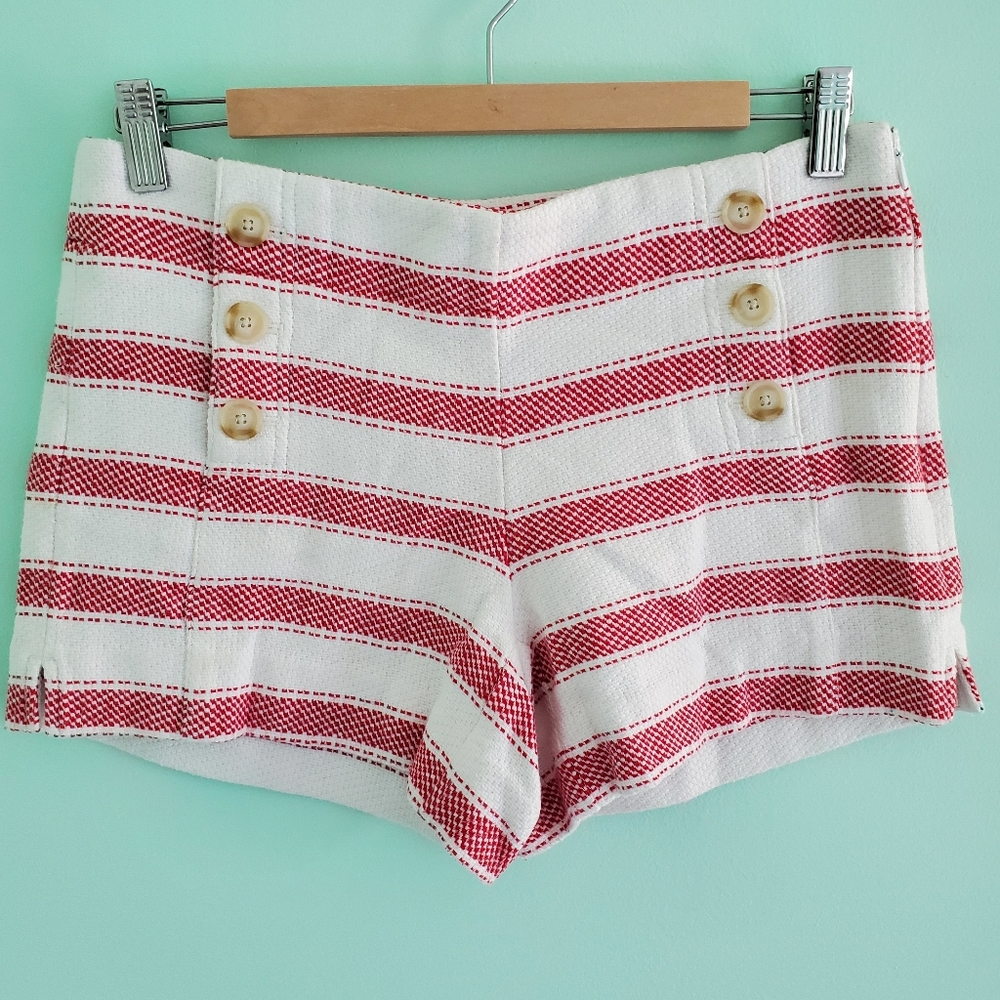 Loft Riviera White and Red Short - Size 2